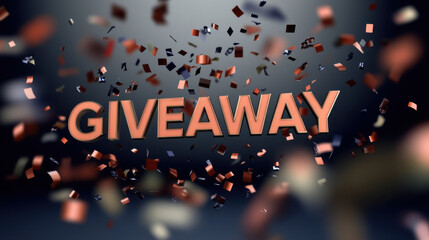 Exciting Giveaway Announcement with Flying Confetti