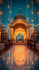 Obraz premium Diwali Temple 