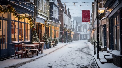 Fototapeta premium Christmas Street Decorations