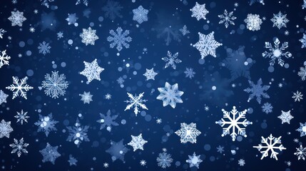 Modern Graphic Snowflake Holiday Card Background