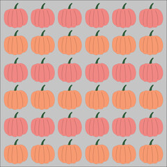 PUMPKIN HEADS RETRO PATTERN TEXTURE BACKGROUND VECTOR