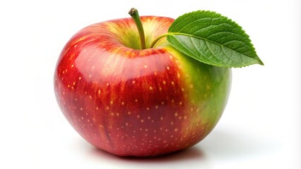Fresh Red Apple Isolated on White Background