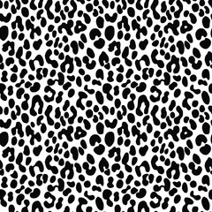 
Leopard skin texture seamless pattern, fashion print design, black white design