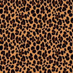 
leopard pattern seamless print, vector classic modern background with spots, fashion design