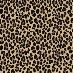 
leopard animal print, seamless illustration wild cat skin texture