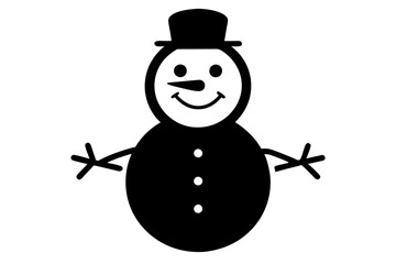 snowman with a broom