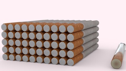 cigarette with white background