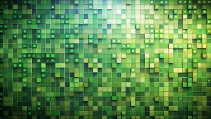 Fototapeta premium Abstract Green Pixelated Texture for Modern Design