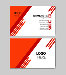 4.modern red and white creative business card design 