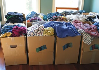 clothes for sale in the market