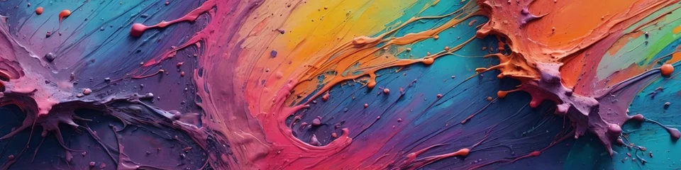 A textured abstract surface with splashes of paint and subtle gradients, evoking a sense of creativity and expression, Generative AI © 4K_Heaven