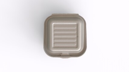 burger box or lunch box with white background