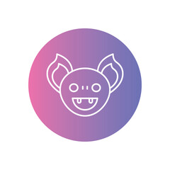 Bat vector icon stock illustration