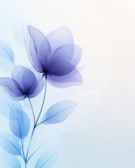 Abstract Floral Background with Soft Colors