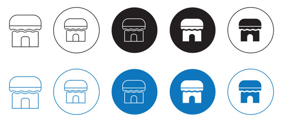 Shop store icon symbol, online shopping marketplace icons, ecommerce store sign