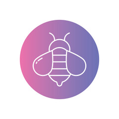 Bee vector icon stock illustration