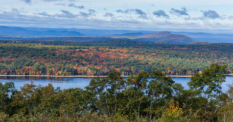 Colorful hills near Quabbin Reservoir