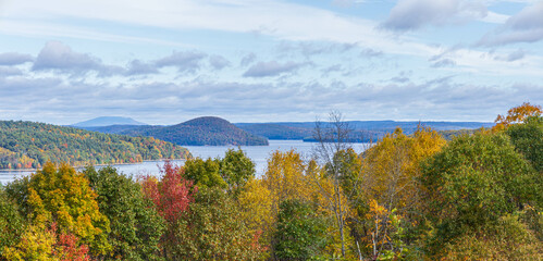 Quabbin Reservoir in Massachusetts in autumn