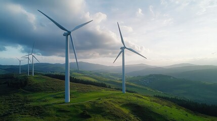 wind turbines in Oiz eolic park