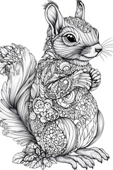 Fototapeta premium Explore endless fun with this playful coloring page 