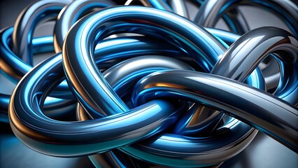 abstract background with black and blue steel