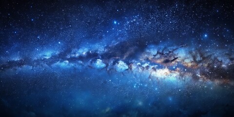 Fototapeta premium Celestial Tapestry A Swirl of Stars and Nebulae, space, galaxy