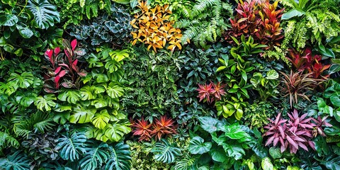 Fototapeta premium wall garden concept at home