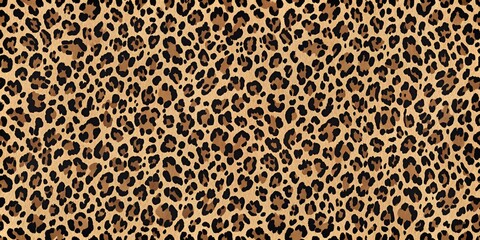 Leopard Print Seamless Pattern Black and Tan Animal Skin Texture, Leopard, animal print