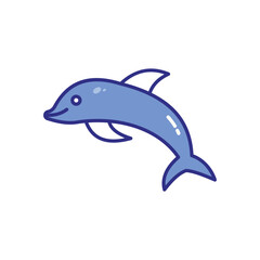 Dolphin vector icon stock illustration