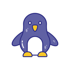 Penguin vector icon stock illustration