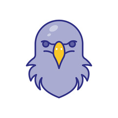 Eagle vector icon stock illustration