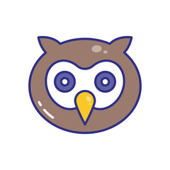 Owl vector icon stock illustration