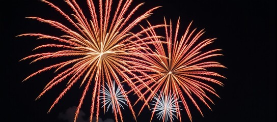 Stylized firework elements added to artwork for vibrant effect Vibrant Colorful