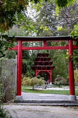 japanese temple, japanese garden in the park