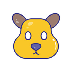 Squirrel vector icon stock illustration