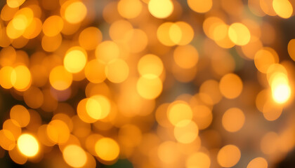 Obraz premium Abstract Christmas Party Background - Golden Glitter With Defocused Effect In Shiny Night And lights Bulb isolated with white highlights, png