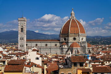 Panorama of Florence seen from the tower of the Palazzo Vecchio.