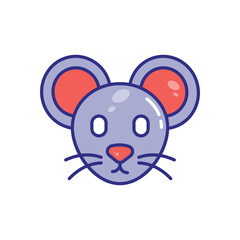 Fototapeta premium Mouse vector icon stock illustration