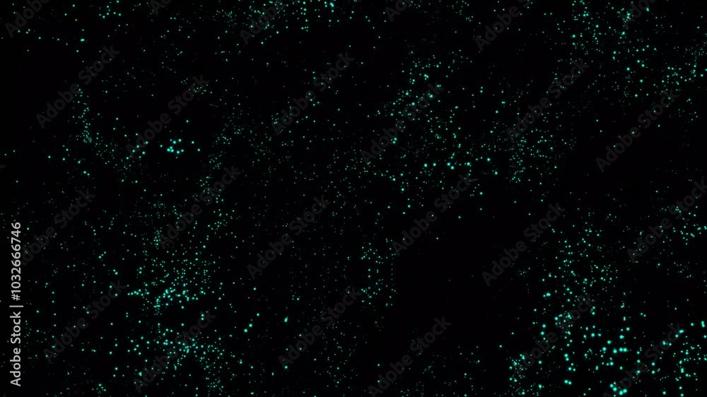 Poster blue christmas abstract particles dot sparkles. abstract floating particle background with copy spac