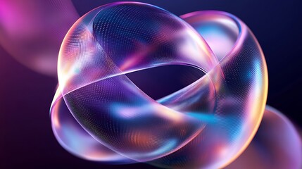 A sleek holographic logo reflects light, leaving space for your text
