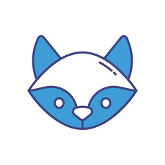 Fox vector icon stock illustration