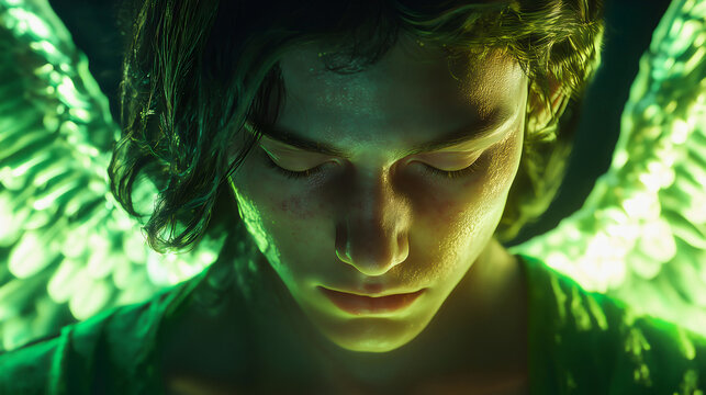 The Archangel Raphael, described in the Bible in the New Testament, is the angel of healing who has the power to assist people, as illustrated in the Book of Tobit, where he helps Tobias.