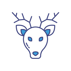 Deer vector icon stock illustration