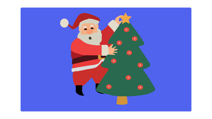 santa claus with gifts Vector Eps Free Download 