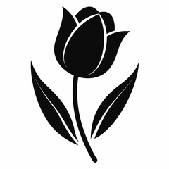 black and white flowers