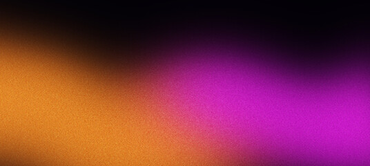orange Purple yellow black Noise texture grainy background, abstract glowing color gradient shape, dark retro banner poster backdrop .