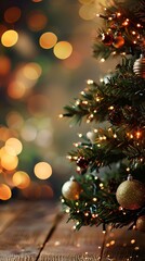 Christmas tree with many ornaments on it