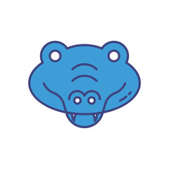 Crocodile vector icon stock illustration