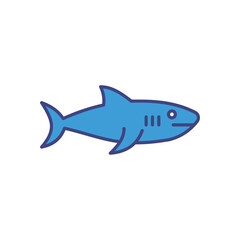 Shark vector icon stock illustration