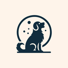 Dog logo icon vector illustration
